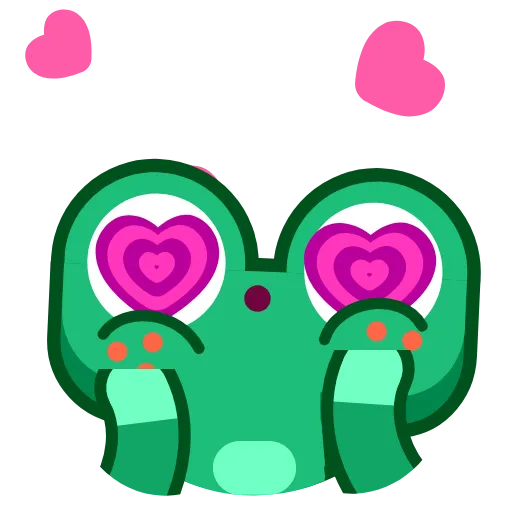 😍 Стикер «Froggo In Love» для Telegram