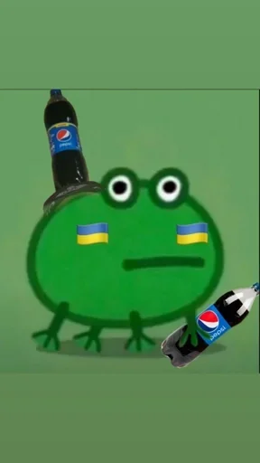 Стикерпак Frog Green для Telegram