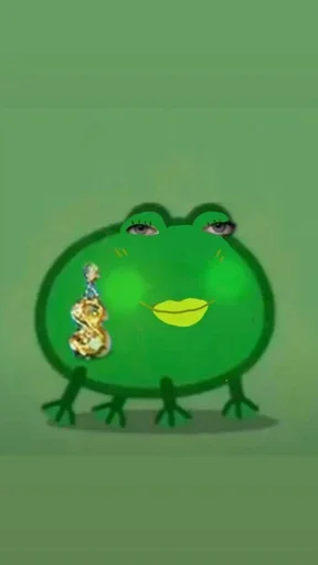 😏 Стикер «Frog Green» для Telegram