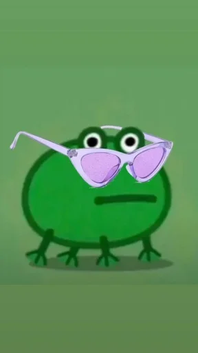 😫 Стикер «Frog Green» для Telegram