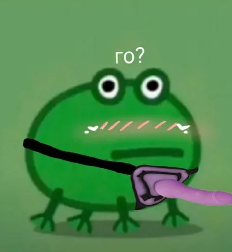 🤪 Стикер «Frog Green» для Telegram