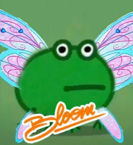 🥳 Стикер «Frog Green» для Telegram