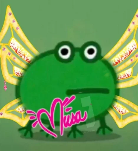 😜 Стикер «Frog Green» для Telegram