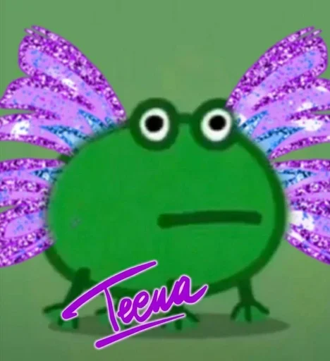 😚 Стикер «Frog Green» для Telegram