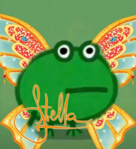 😜 Стикер «Frog Green» для Telegram