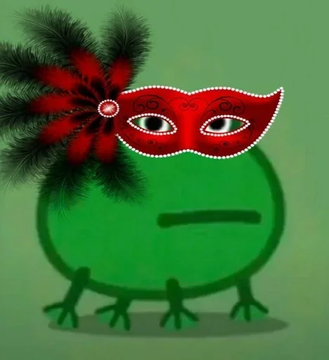 😗 Стикер «Frog Green» для Telegram