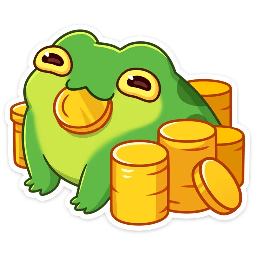 🤑 Стикер «Жабочки Гриня и Груша» для Telegram