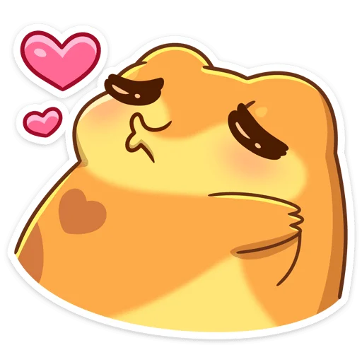 😘 Стикер «Жабочки Гриня и Груша» для Telegram