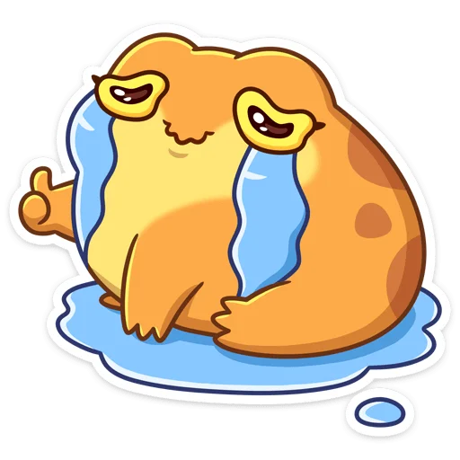 😢 Стикер «Жабочки Гриня и Груша» для Telegram