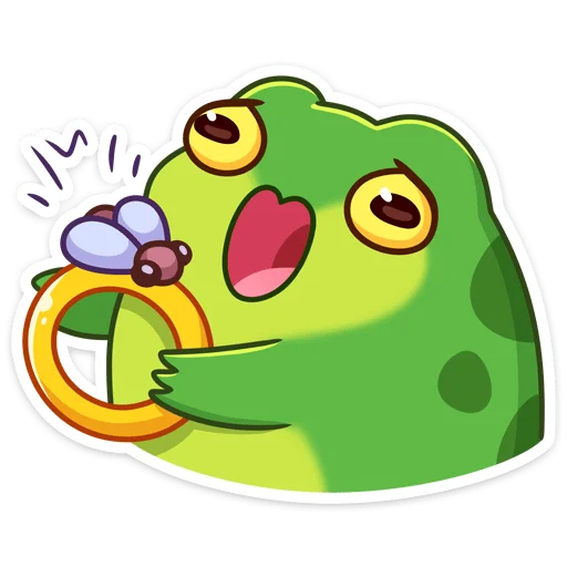 💍 Стикер «Жабочки Гриня и Груша» для Telegram