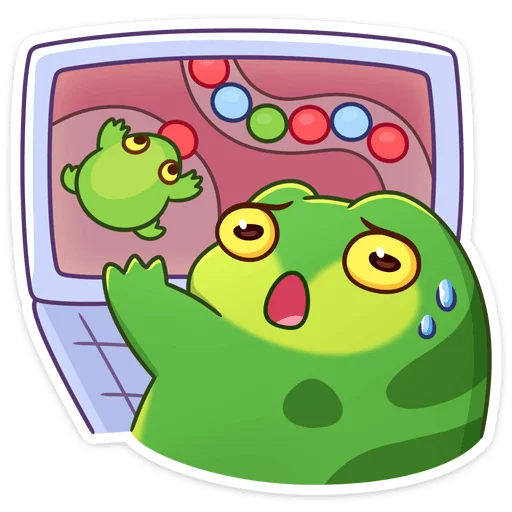 🎮 Стикер «Жабочки Гриня и Груша» для Telegram