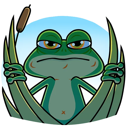 🤨 Стикер «Лягуш и Квакуша Без Текста» для Telegram