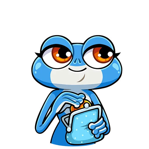 👛 Стикер «Лягуш и Квакуша Без Текста» для Telegram