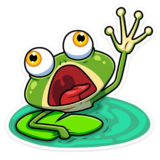 😨 Стикер «Лягуш и Квакуша» для Telegram