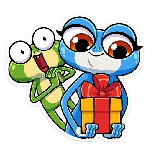 🎁 Стикер «Лягуш и Квакуша» для Telegram