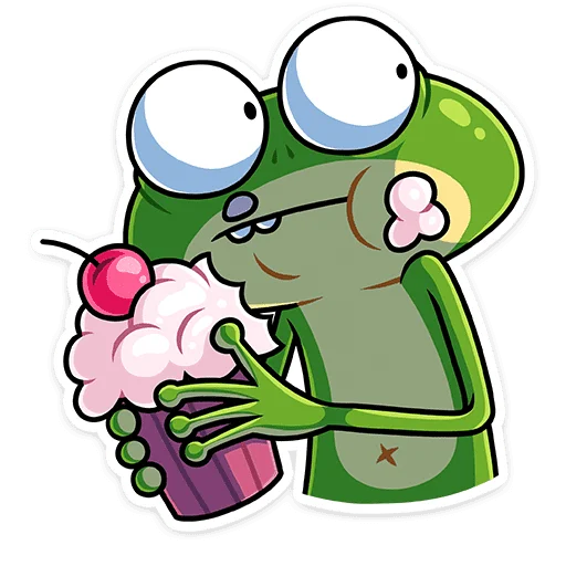 🧁 Стикер «Лягуш и Квакуша» для Telegram