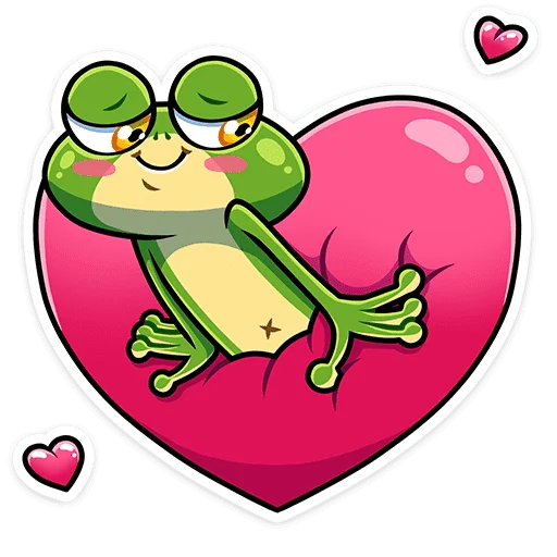 🥰 Стикер «Лягуш и Квакуша» для Telegram