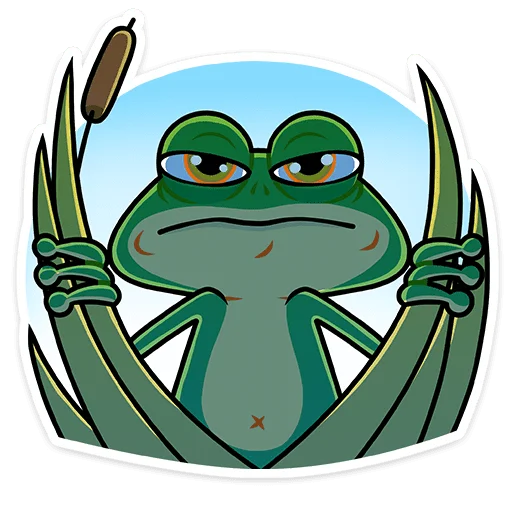 🤨 Стикер «Лягуш и Квакуша» для Telegram