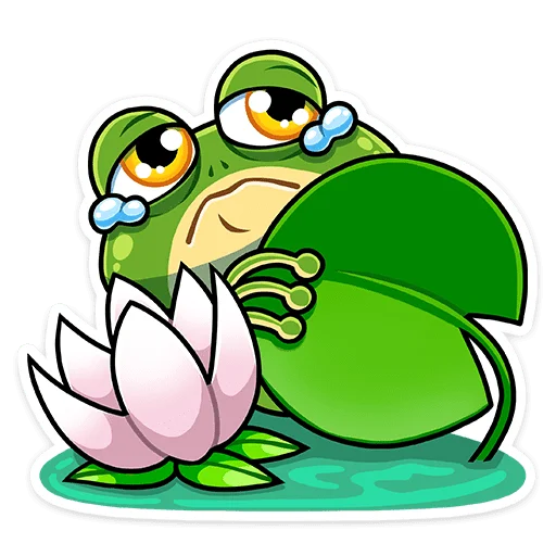 🥺 Стикер «Лягуш и Квакуша» для Telegram