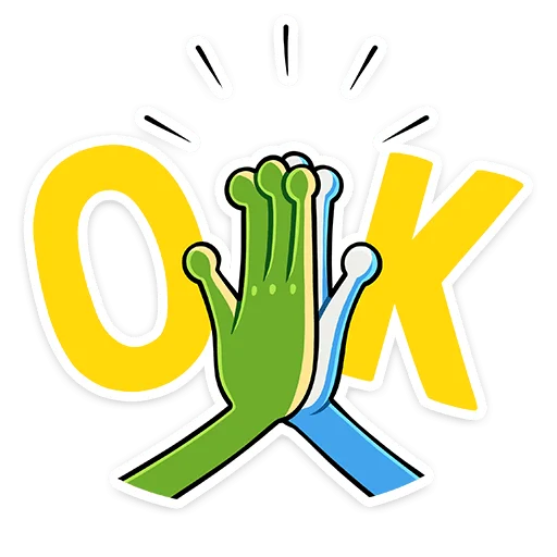 🤝 Стикер «Лягуш и Квакуша» для Telegram