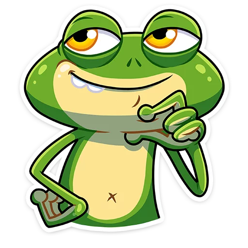 😏 Стикер «Лягуш и Квакуша» для Telegram