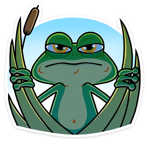 😒 Стикер «Лягуш и Квакуша» для Telegram