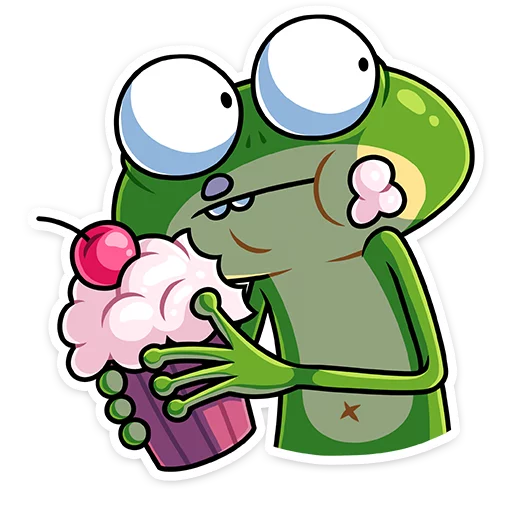 🍧 Стикер «Лягуш и Квакуша» для Telegram