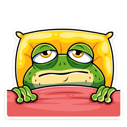 😴 Стикер «Лягуш и Квакуша» для Telegram
