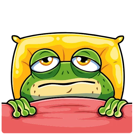 😴 Эмодзи «Лягуш» для Telegram