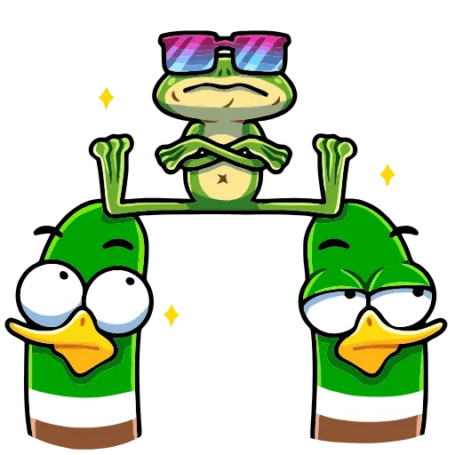 😎 Эмодзи «Лягуш» для Telegram