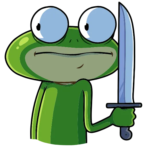 🔪 Эмодзи «Лягуш» для Telegram
