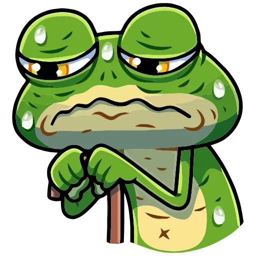👴 Эмодзи «Лягуш» для Telegram