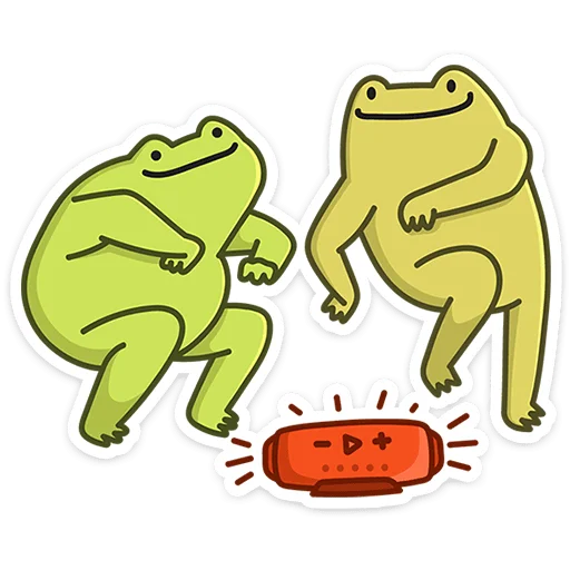 🕺 Стикер «Лягушачий микс» для Telegram