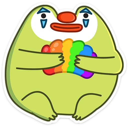 🤡 Стикер «Лягушачий микс» для Telegram