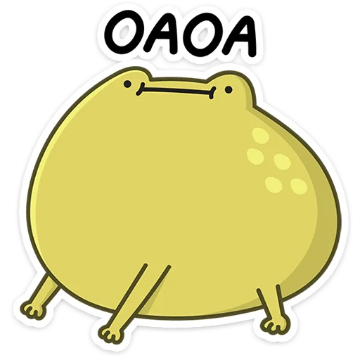 ☺️ Стикер «Лягушачий микс» для Telegram