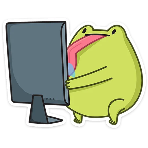 😛 Стикер «Лягушачий микс» для Telegram