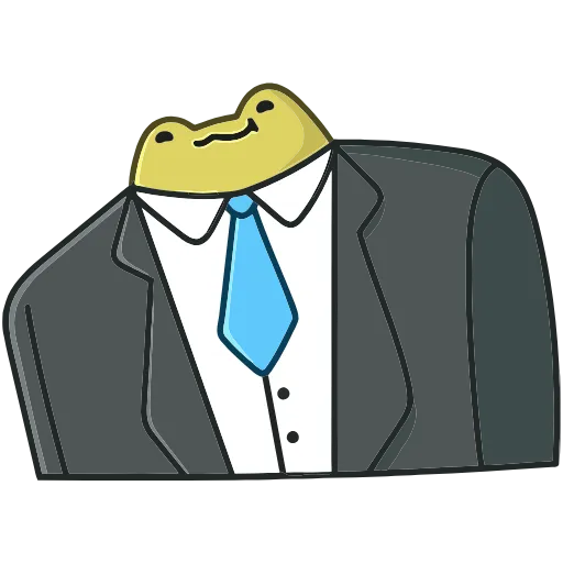 🤵‍♂ Эмодзи «Лягушачий микс» для Telegram