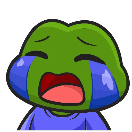 😭 Эмодзи «Frogs» для Telegram