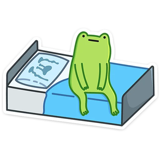 😭 Стикер «Лягушачий микс без надписей» для Telegram