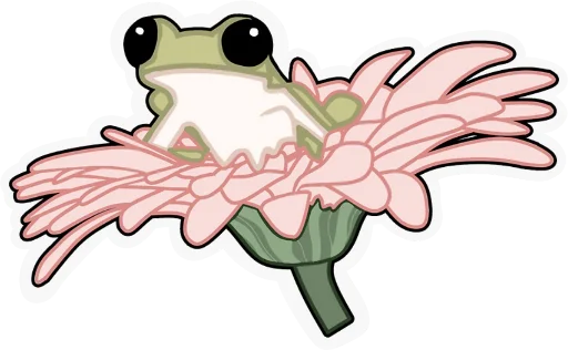 🌸 Стикер «Phrog» для Telegram