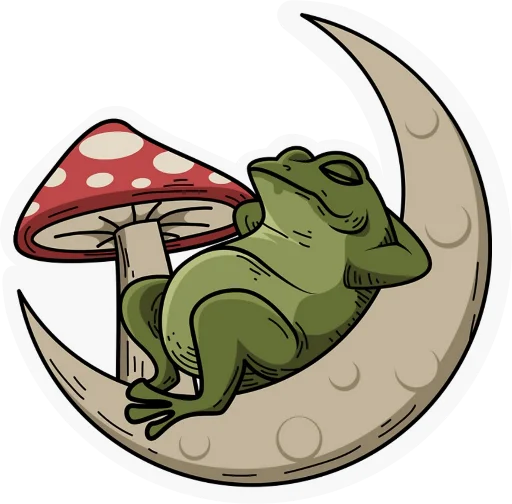 🌙 Стикер «Phrog» для Telegram