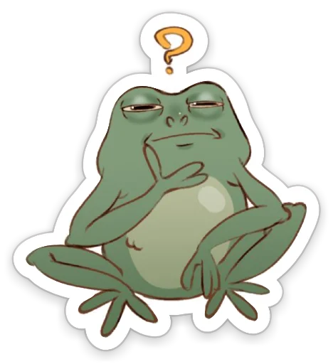 🤔 Стикер «Phrog» для Telegram