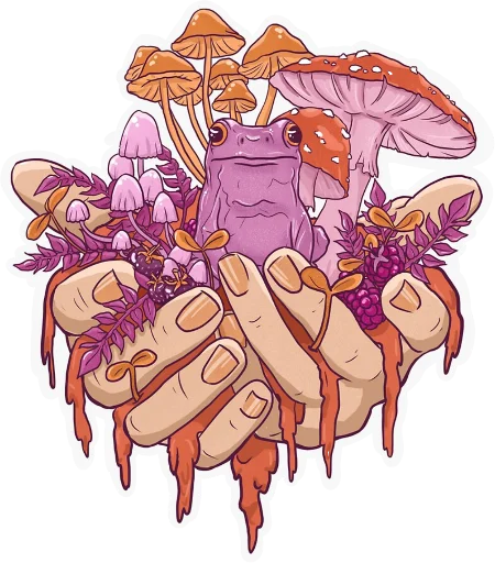 🍄 Стикер «Phrog» для Telegram