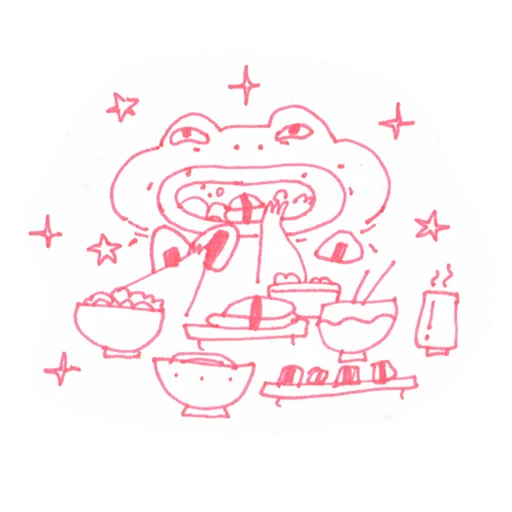 🍙 Стикер «frogs and toads» для Telegram