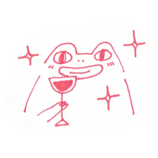 🍷 Стикер «frogs and toads» для Telegram
