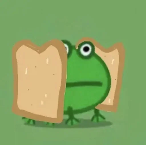 🥪 Стикер «смяшные легушьки» для Telegram