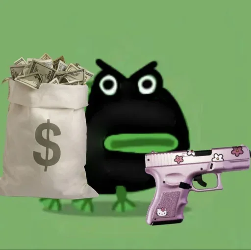 👺 Стикер «смяшные легушьки» для Telegram
