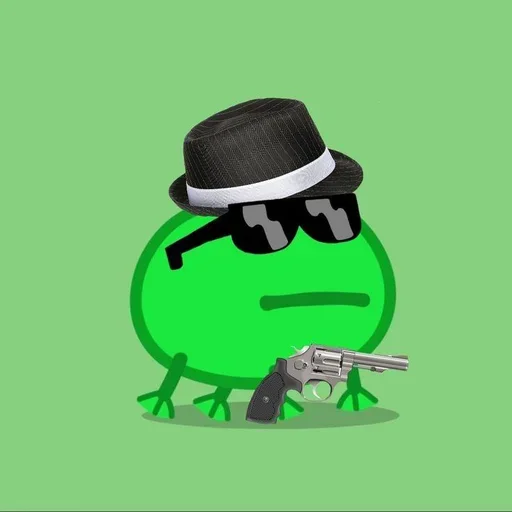 🔫 Стикер «смяшные легушьки» для Telegram