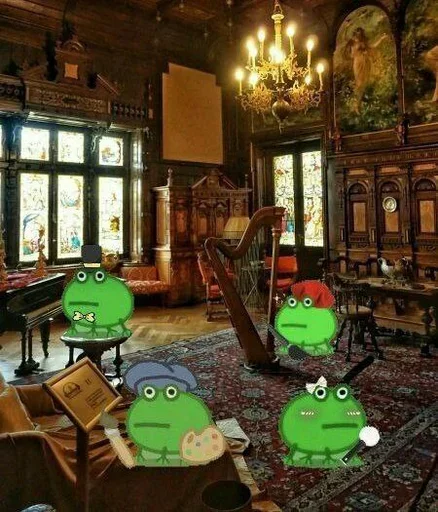 😎 Стикер «смяшные легушьки» для Telegram