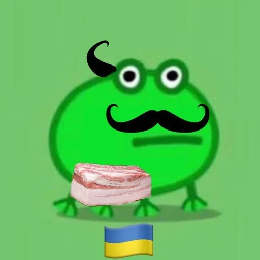 🇺🇦 Стикер «смяшные легушьки» для Telegram